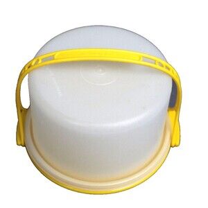 Tupperware Toy Snack Carrier Lid & Sturdy Swing-Lock Handle 3.5" H x 5" Diameter